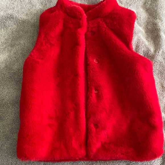 Red Epic Threads Fuzzy Vest - Picture 1 of 3
